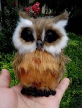 simulation mini brown owl, resin&fur 9x8cm night owl model,prop,home decoration Xmas gift 0946 2024 - buy cheap