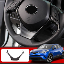 For Toyota C-HR CHR 2016 2017 2018 2019 ABS Plastic Interior Steering Wheel U Shape Decoration Cover Trim 1pcs Car Styling 2024 - buy cheap