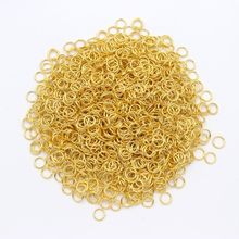 200 pçs ouro prata bronze metal redondo salto split anéis link loops para jóias handmaking diy acessórios de costura atacado 2024 - compre barato