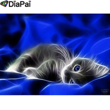 DIAPAI 5D DIY Diamond Painting 100% Full Square/Round Drill "Animal cat" Diamond Embroidery Cross Stitch 3D Decor A22560 2024 - buy cheap