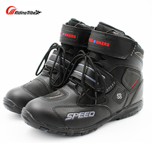 Pro-biker-botas antiderrapantes, sapatos de couro e microfibra, para motocross 2024 - compre barato