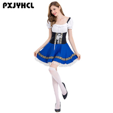 Mulheres oktoberfest traje feminino fantasia festival vestido curto cerveja empregada doméstica traje de halloween adulto festa carnaval mais tamanho para meninas 2024 - compre barato