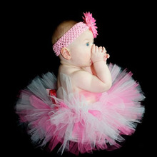 Милая розничная детская юбка-пачка для девочек, пушистая Женская юбка с цветочным оформлением, Одежда для новорожденных на день рождения 2024 - купить недорого