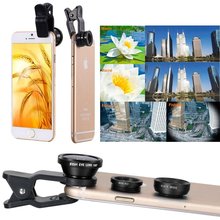APEXEL Lens for Phone 3 in 1 Fish Eye Wide Angle Macro Universal Mobile Phone Clip Lens For iPhone Samsung HTC Nokia Lens CL-85 2024 - buy cheap