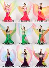 2018 Newest Gradient Colors Egyptian Belly Dance Costume Professional Dancing Isis Wings (not stick)  9 Colors Available 2024 - buy cheap