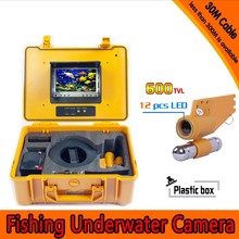 Kit de cámara de pesca submarina, barra de plomo única de 30 metros de profundidad, Monitor de pantalla TFT a Color de 7 pulgadas y funda de plástico duro amarillo 2024 - compra barato