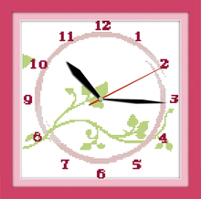 Роза часы (3, Триптих) Набор для вышивки крестиком 14 карат 11 карат Печать на холсте настенные часы стежки вышивка своими руками рукоделие плюс 2024 - купить недорого