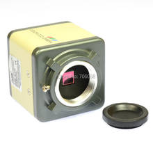 Conjunto de cámara de microscopio Digital, 800TVL, 1/3 pulgadas, CCD, CS y c-mount, lente, soporte BNC, salida de vídeo en Color, F, SMD, BGA, PCB, soldadura 2024 - compra barato
