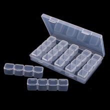 28 Slots Clear Plastic Storage Container Jar Organizer Box with Lid for Beads Crafts Other Small Items Jewelry Findings 2024 - buy cheap