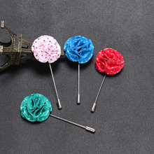 New Lapel 12 colors Flower Daisy Handmade Boutonniere Stick Brooch Pin Men Cool Beautiful Accessories in Party Wedding Brooches 2024 - buy cheap