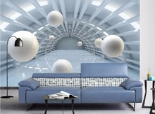Personalizado parede papers home decor sala de estar Abstract túnel 3D TV fundo melhoria home parede 3d mural papel de parede 2024 - compre barato