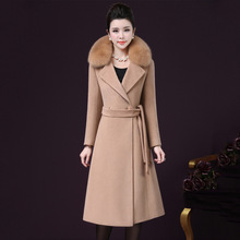 2021 Fashion Woolen Coat Women Autumn Winter Cashmere Coat Medium-Length Korean Style Casual Women Woolen Coat Outerwear AA4418 2024 - buy cheap