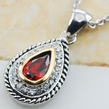 Garnet 925 Sterling Silver Fashion Jewelry Pendant TE621 2024 - buy cheap