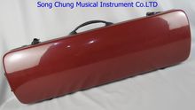 High Grade amaranth fiberglass 4/4 violin case,With two bow's holders 2024 - buy cheap