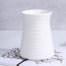 Cheap Classic White Ceramic Vase Modern Art and Crafts Decor Contracted Porcelain Flower Vase Creative Gift Household Decoration 2024 - buy cheap