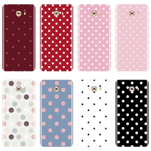 Polka Dot Heart Love Pink Black White Soft Silicone Phone Case For Samsung Galaxy C5 C7 C9 Pro Back Cover For Samsung C5 C7 C8 2024 - buy cheap