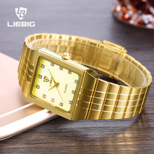 SKMEI Luxury Lovers Watch Men Women Watches Bracelet Quartz Wristwatch Golden Elegant Female Male Clock Man Dress 8808 2024 - buy cheap