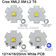 2x CREE XML2 XM-L2 T6 High Power LED Emitter Cool White Neutral White Warm White 450nm on 12mm 14mm 16mm 20mm White Aluminum PCB 2024 - buy cheap