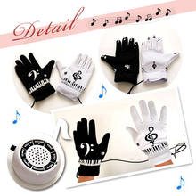Air Piano Glove Finger Music Rhythm Playing Gadget Keyboard Equalizer Tempo Note Fun Party Favor 2024 - buy cheap