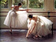 Wall Art Two beautiful ballerina Canvas Print for Paintings Artwork Realistic Canvas Art for living room and Home Decor 2024 - buy cheap