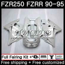 Обтекатель FZR250R для YAMAHA FZR-250 1990 1991 1992 1993 1994 1995 жемчужно-белый 2HC.1 FZRR FZR 250 250R R FZR250 90 91 92 93 94 95 2024 - купить недорого