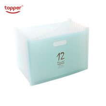 TOPPER 12 Pockets Expanding File Folder A4 Organizer Portable Business File Office Supplies Document Holder Carpeta Archivador 2024 - buy cheap