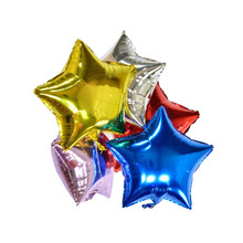 Globos de papel de aluminio bolas con estrellas feliz año fiesta decoración de gas helio globos a casa para navidad regalo para cumpleaños 5 uds 2024 - compra barato