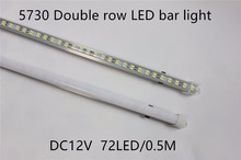 Faixa de luz de led para barra de luz, faixa rígida, dupla fileira, não à prova d'água, 12v, 12mm, pcb, 72leds/5730 m, mais brilhante, então 0.5 2024 - compre barato