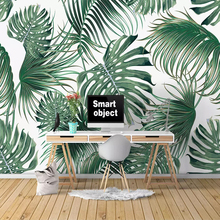 Papel tapiz fotográfico 3D De hojas tropicales, Mural De hojas De plátano para sala De estar, dormitorio, decoración moderna del hogar, Papel De pared 2024 - compra barato