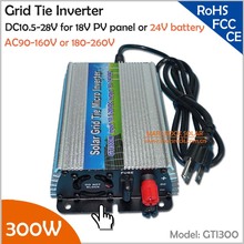For 18V solar panel and 24V battery 300W pure sine wave grid tie solar inverter 2024 - buy cheap