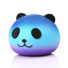 Galaxy Squishy панда сжимаемая антистрессовая игрушка милая синяя панда сжимаемые Новые забавные игрушки для детей антистресс медленно Восстанавливающий форму чехол 2024 - купить недорого