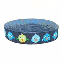 NEW wholesale 5/8 '(16 mmx10yards) Polyester Woven Jacquard Ribbon with sadly fat bird KTZD15102408 2024 - buy cheap