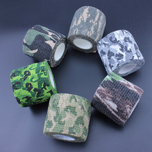 non woven outdoor camouflage tape camera hide Rifle shoot Hunting Stealth Self adhesive elastic Tool camouflage tape 2 pieces 2024 - buy cheap