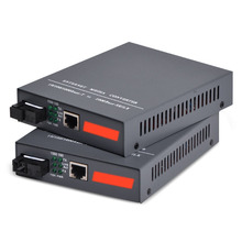 Gigabit Ethernet Media Converter, 1.25Gb/s, Single-mode SC Fiber, 1000Base-FX to 10/100/1000Base-TX, up to 20KM, 1 Pair 2024 - buy cheap