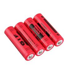 4pcs 18650 3.7V 12000mAh Safe Rechargeable Li-ion Battery for LED Torch Flashlight Red Shell Low Reoccurring Operation 2024 - buy cheap