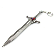 Bsarai God-King Dreadknight Classic THE MIGHT OF DEMACIA Garen 16cm/6.3'' Sword Model Key chain/Ring 2024 - buy cheap