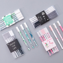 6pcs/set 0.5mm Plant Flamingo Sakura Signature Gel Pen with Box Stationery Office School Writing Supply Kids Gift Student Reward 2024 - buy cheap