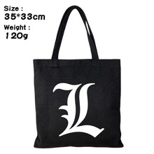 Death Note-Bolso de mano de Anime, bolsa de hombro, bolso de mano de lona, bolsa de para productos 2024 - compra barato