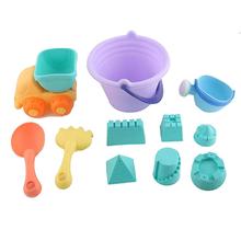 11Pcs Children Kids Beach Car Playing Sand Toy Castle Bucket Shovel Rake Set 2024 - buy cheap