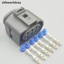 shhworldse 100Sets 6 pin Car Sensor Plug 6 Way Auto Waterproof Electrical Connector 1J0 973 733 1J0973733 For VW Audi 2024 - buy cheap