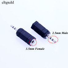 cltgxdd 3 Pole 2.5mm Stereo Male Plug to 3.5mm Female Socket Audio Adapter Connector For Microphone 2024 - buy cheap