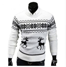 Suéteres de malhas dos homens sueter fino superior do inverno do pulôver ocasional do homem o pescoço camisola masculina 2024 - compre barato