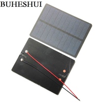 BUHESHUI 1.3W 5V Solar Cell Polycrystalline PET Solar Panel +15CM Cable Solar Module DIY Solar Charger 110*80*3MM Free Shipping 2024 - buy cheap