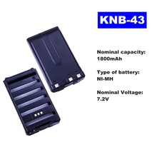 7,2 V 1800mAh Ni-MH Радио батарея KNB-43 для Kenwood Walkie Talkie TK-K2AT/K4AT/255A двухстороннее радио 2024 - купить недорого