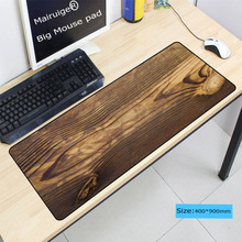 Mairuige textura madeira tapete de mouse gamer confortável grande bloqueio de borda tamanho para mousepad à prova d' água de 30x60cm e 40x90cm 2024 - compre barato