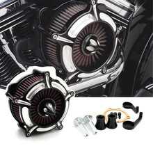 Filtro de admissão para limpador de ar, para harley dyna softail touring, rei da estrada, fxdls, flstns, flstse, fxsbse 2024 - compre barato