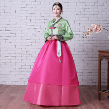 Hanbok-Vestido de manga larga para mujer, ropa tradicional coreana bordada de alta calidad, vestido de corte coreano, disfraz de escenario 89 2024 - compra barato