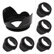 Professional Camera Lens Hood 52mm 55mm 58mm 62mm 67mm diameter Flower Shape Screw Mount Lens Hood for Nikon Cannon Sony Camera 2024 - buy cheap