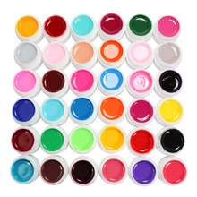 36 Color Solid Pure UV Builder Gel Set Nail Art False Full French Tips Salon Set #Pure36C 2024 - buy cheap