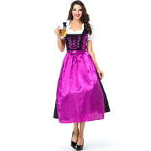 2 unid/set tradicional Dirndl bávaro alemán cerveza chica disfraz de Oktoberfest Festival vestido de lujo 2024 - compra barato